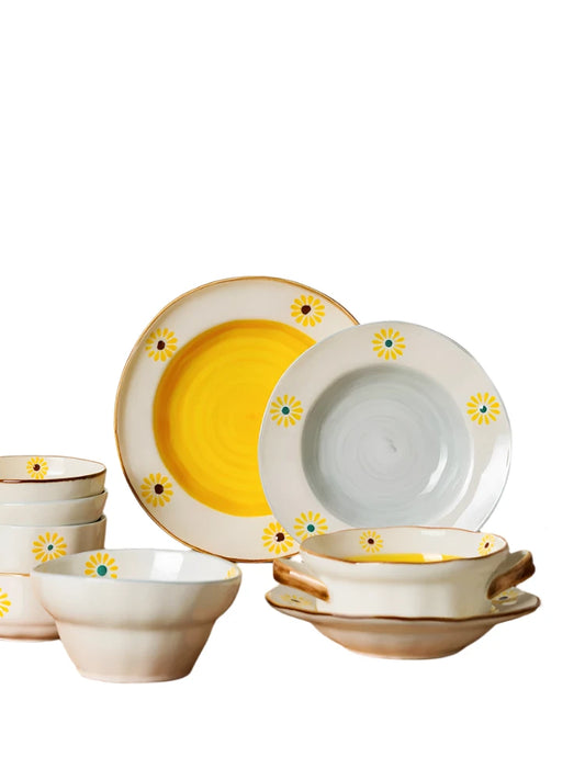 Ceramic  Daisy Dining Set