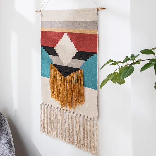 Bohemian Cotton Macrame Wall Hanging