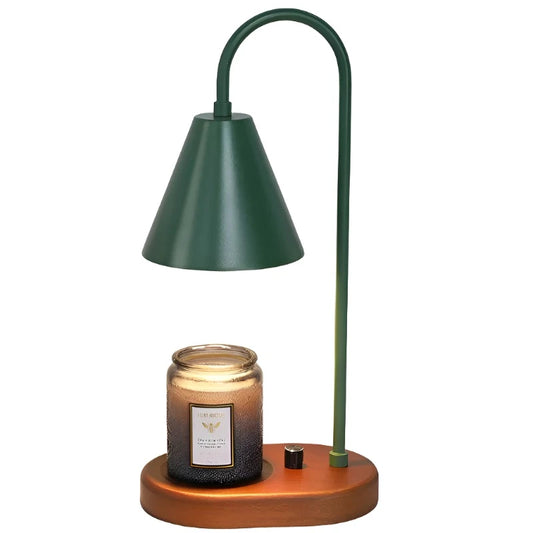 Wood Base Wax Warmer Lamp - Dekorwright 