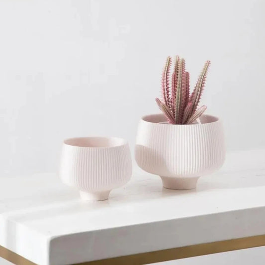 Stripes Ceramic Planter