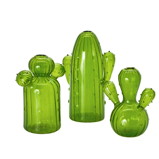 Cactus Glass Vase - Dekorwright 